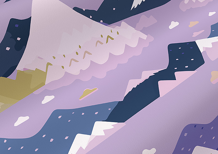 Serene Summit, Amethyst - Twist&Fit Roller Blind - Image 4